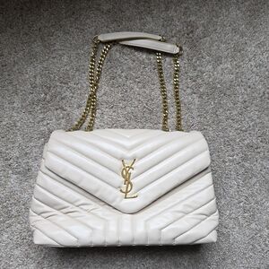 Cream Quilted Shoulder Bag